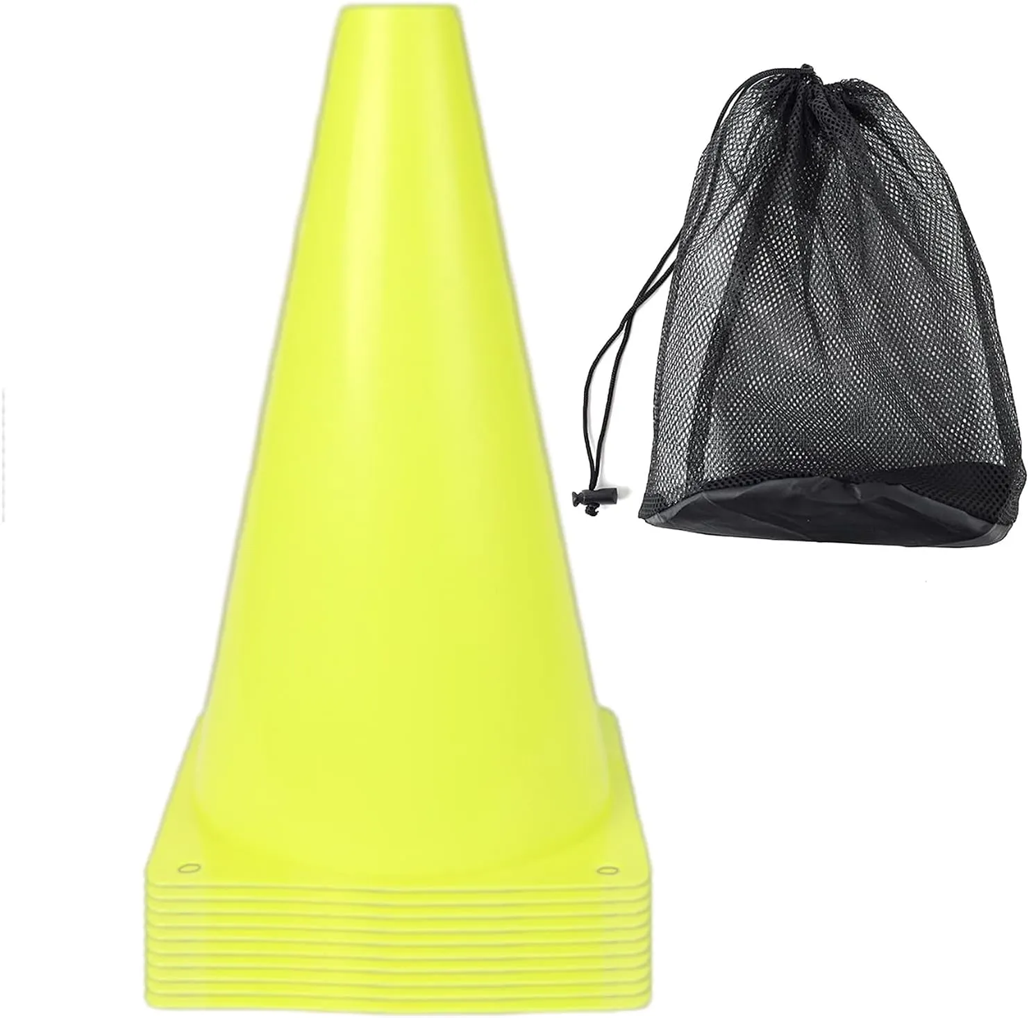 10Pcs Agilitys Cone Football Training Maker Bucket Field Skating Marker Soccer Training Marker Obstacle Cone