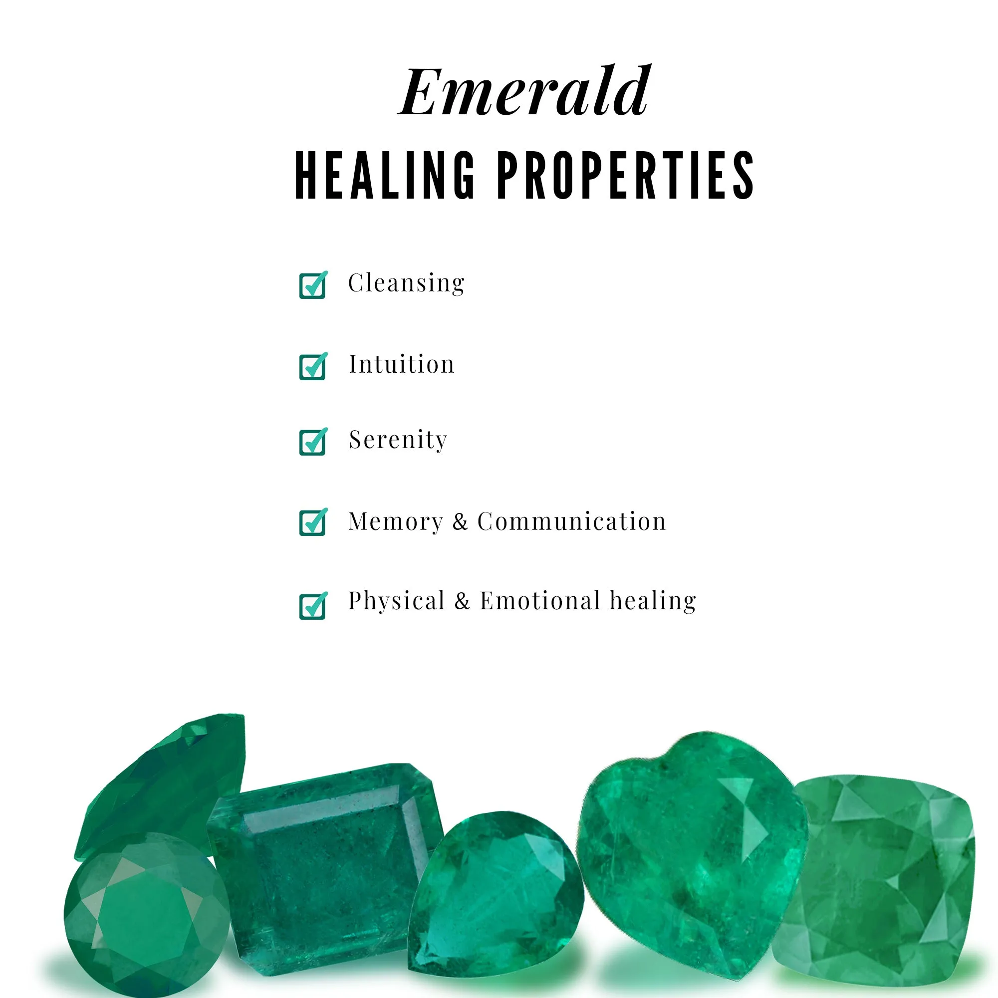 1/2 CT Emerald and Diamond Open Triangle Stud Earrings