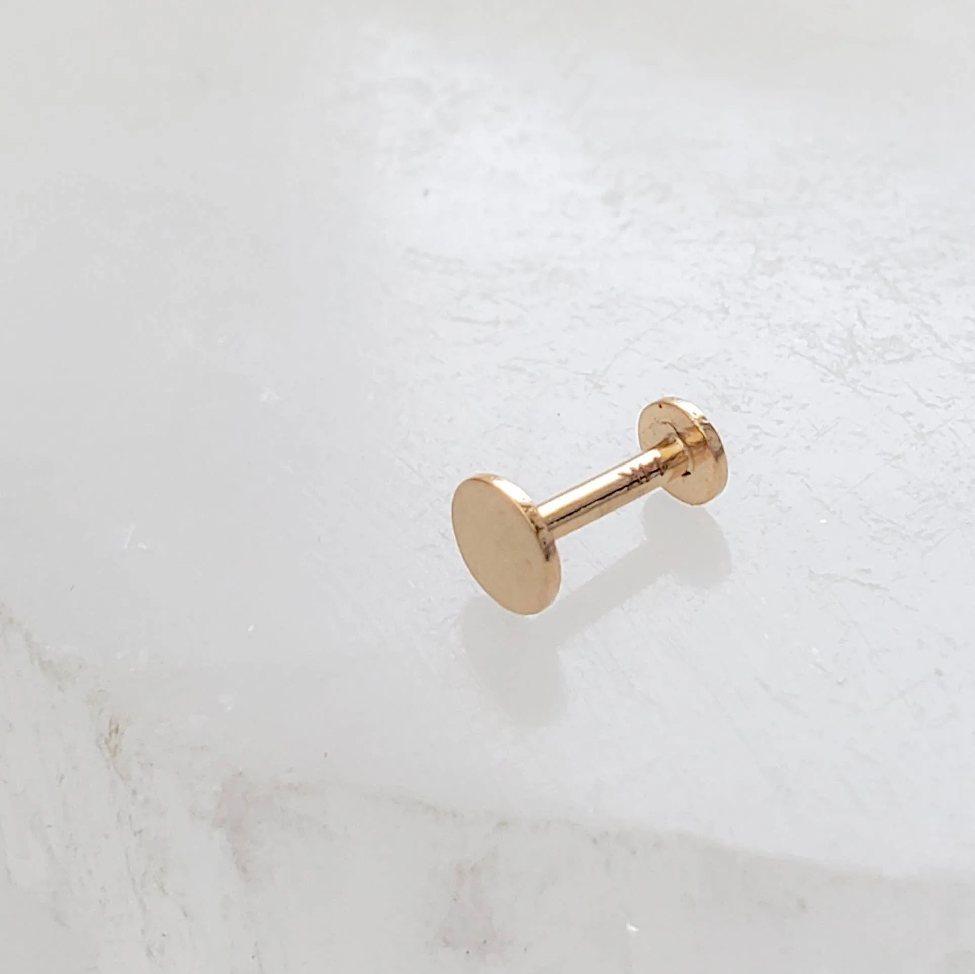 14K Gold Flat Back Studs