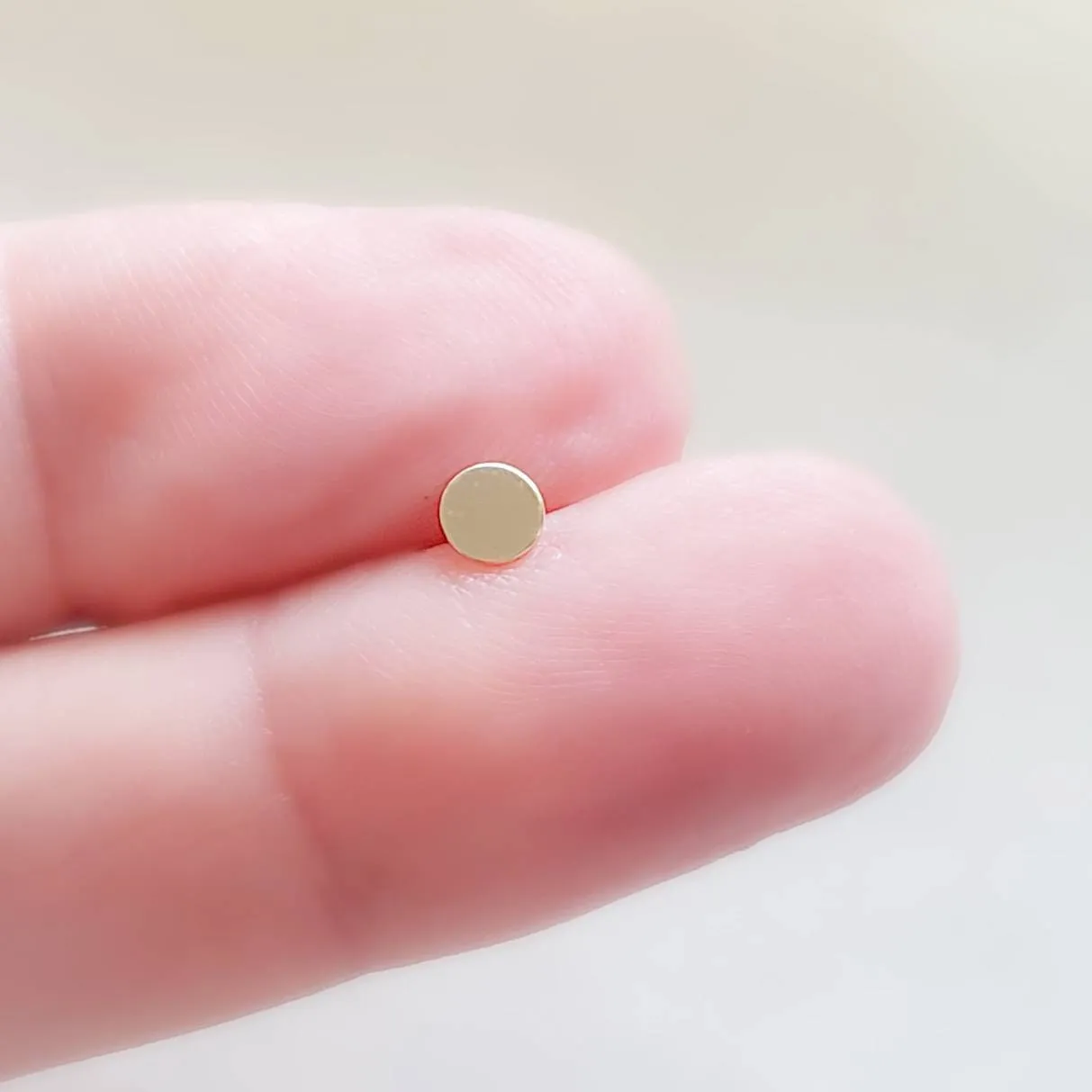 14K Gold Flat Back Studs