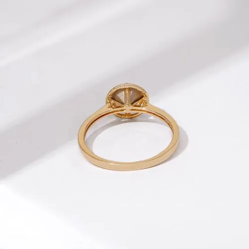 Amazon Essentials 10k Gold Imported Infinite Elements Crystal February Birthstone Ring, Size 7 (previously Amazon Collection)