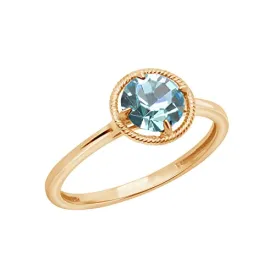 Amazon Essentials 10k Gold Imported Infinite Elements Crystal February Birthstone Ring, Size 7 (previously Amazon Collection)