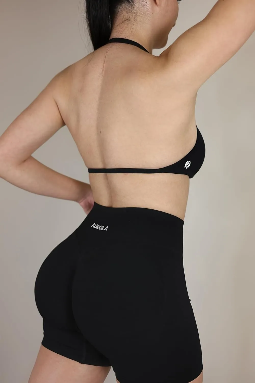 AUROLA Influence Strappy Bra Sports Bras for Women, Backless Padded Impact Strappy Bra Workout Gym Yoga with Removable Cups
