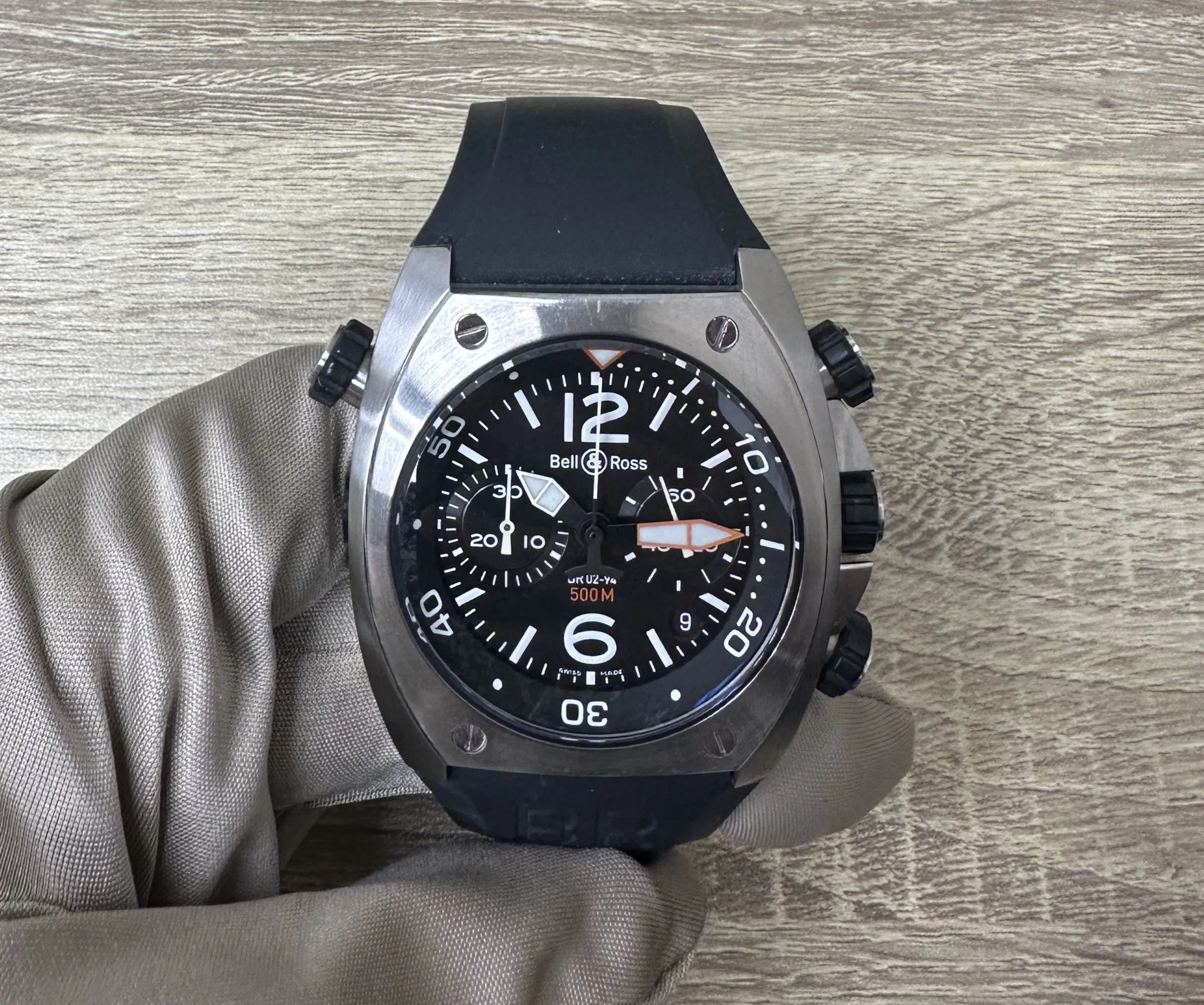 Bell & Ross BR02-94 Marine Chronograph Watch