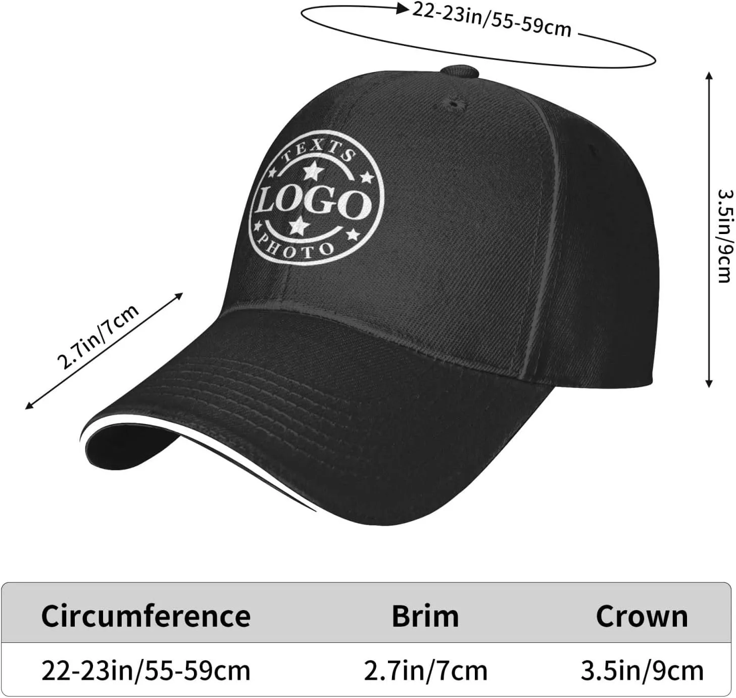 Bulk Custom Hats Custom Hat Design Your Own Customized Hats with Logo Text, Custom Baseball Caps, Custom Truck Hats