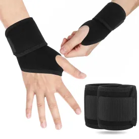 Carpal Tunnel Wrist Brace, Wrist Brace Night Support for Fitness,Weightlifting, Wear Anywhere&Adjustable, For Women Men - Right & Left Hands (2PCS-Black)