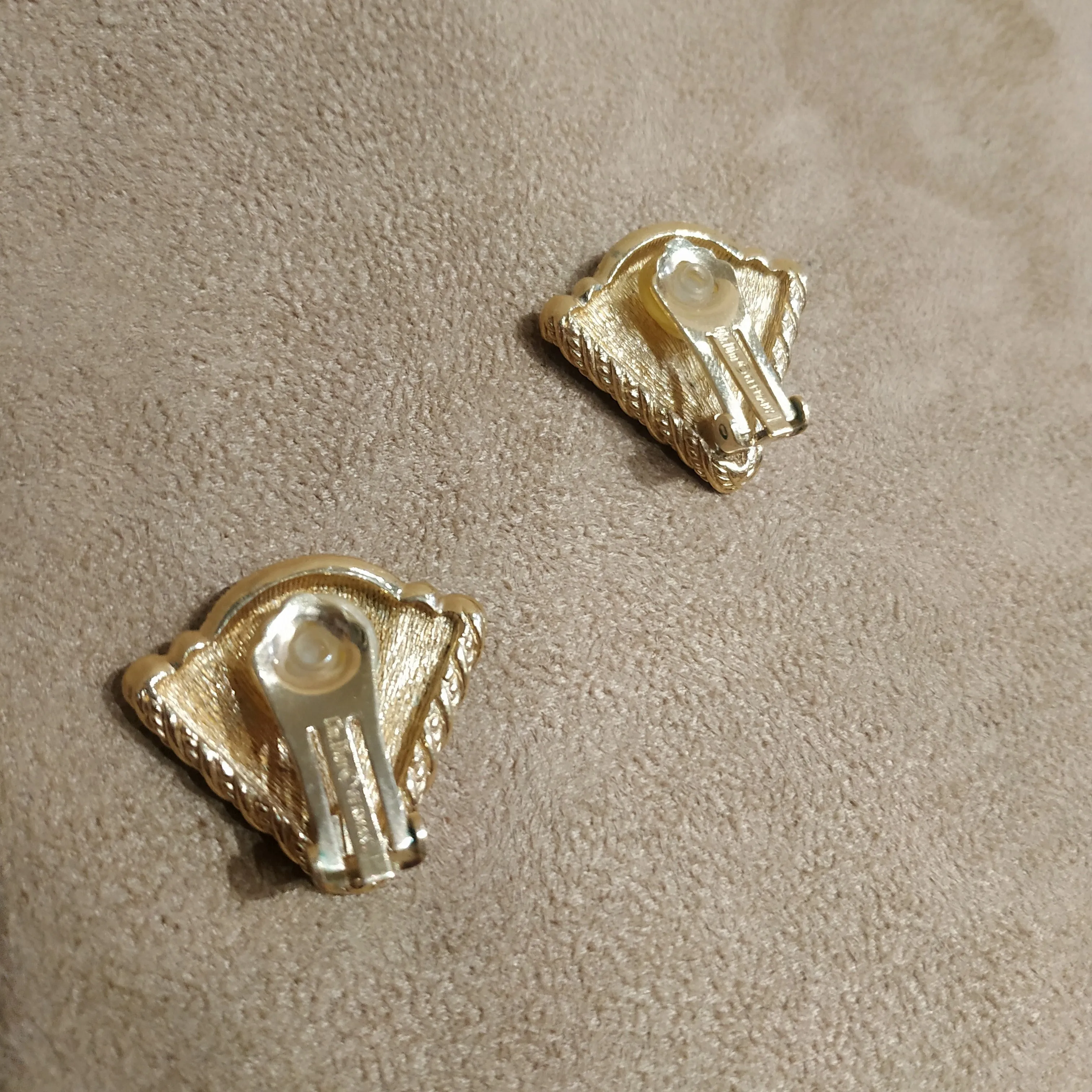 Dior Gold Triangular  vintage earrings