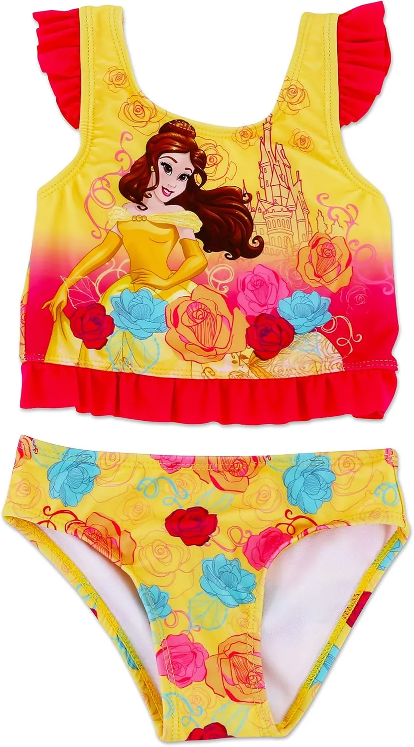 Dreamwave Toddler Girl Authentic Character Two Piece Swimsuit UPF 50