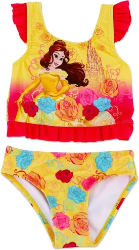 Dreamwave Toddler Girl Authentic Character Two Piece Swimsuit UPF 50