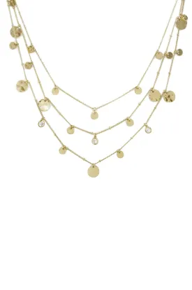 Ettika All In Layered Crystal & Disc Necklace Set