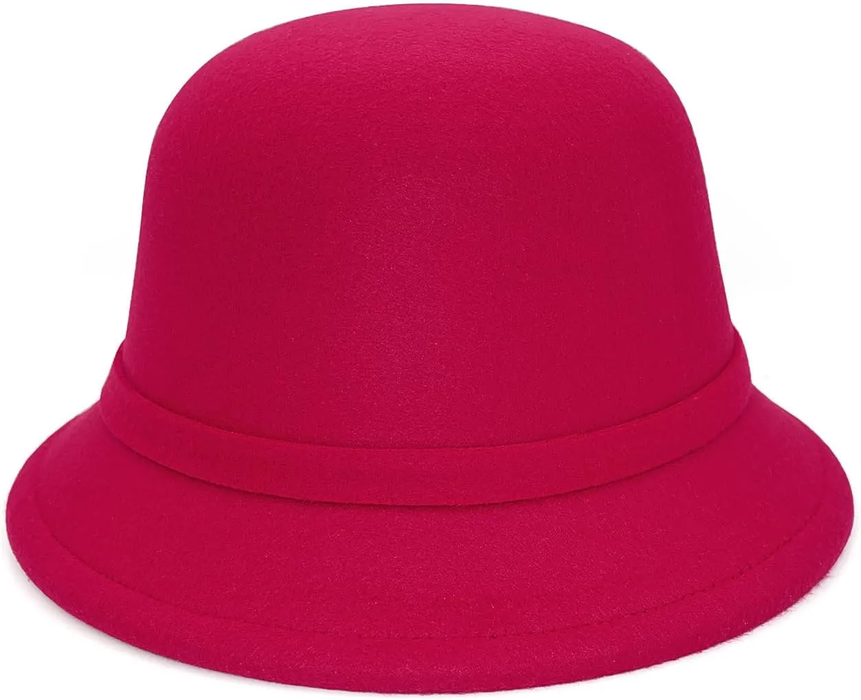 Felt Cloche Hat for Women Bowknot Fedora Bucket Hat 1920s Vintage Bowler Hats