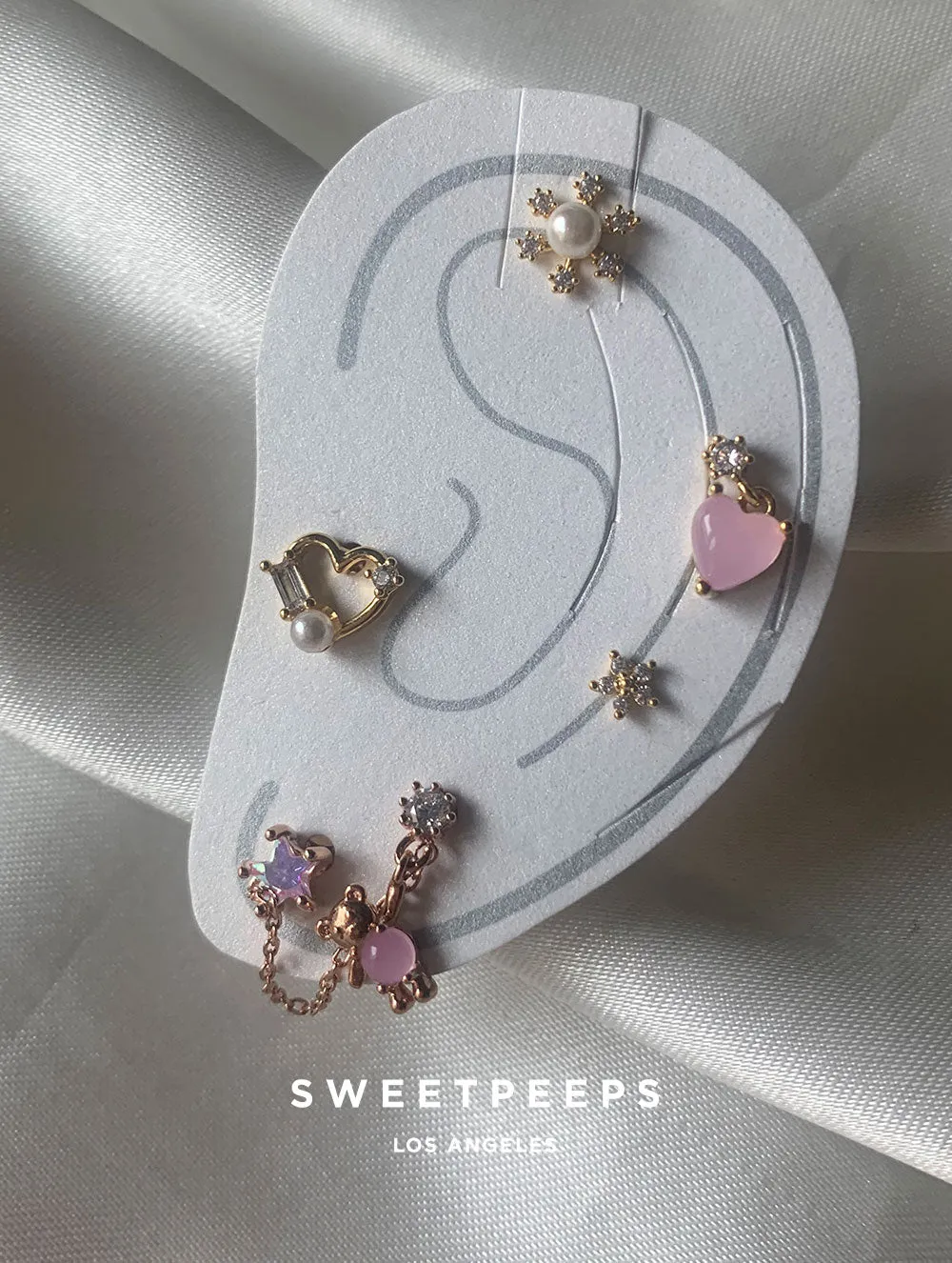 Jelly Heart Studs
