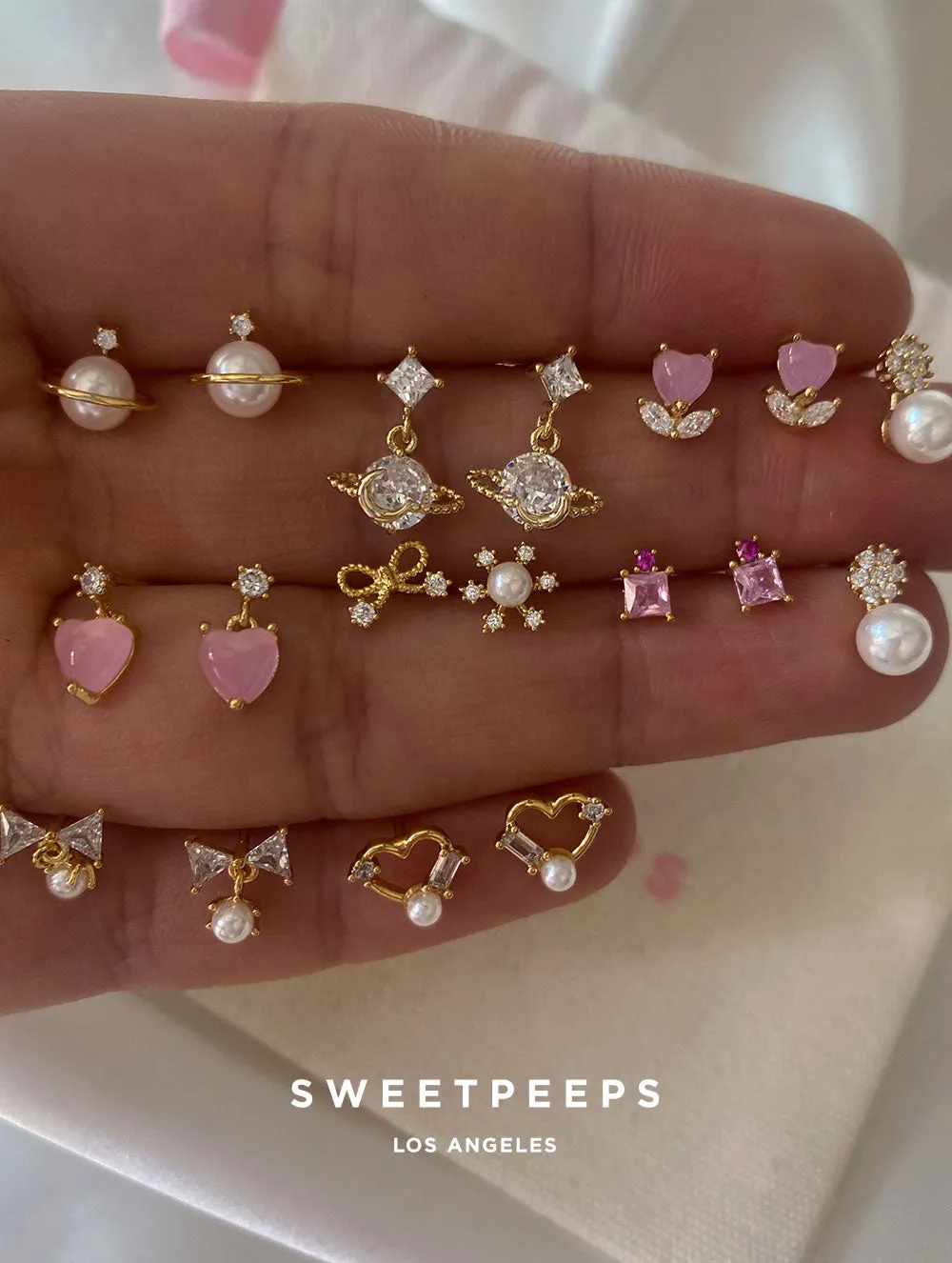 Jelly Heart Studs