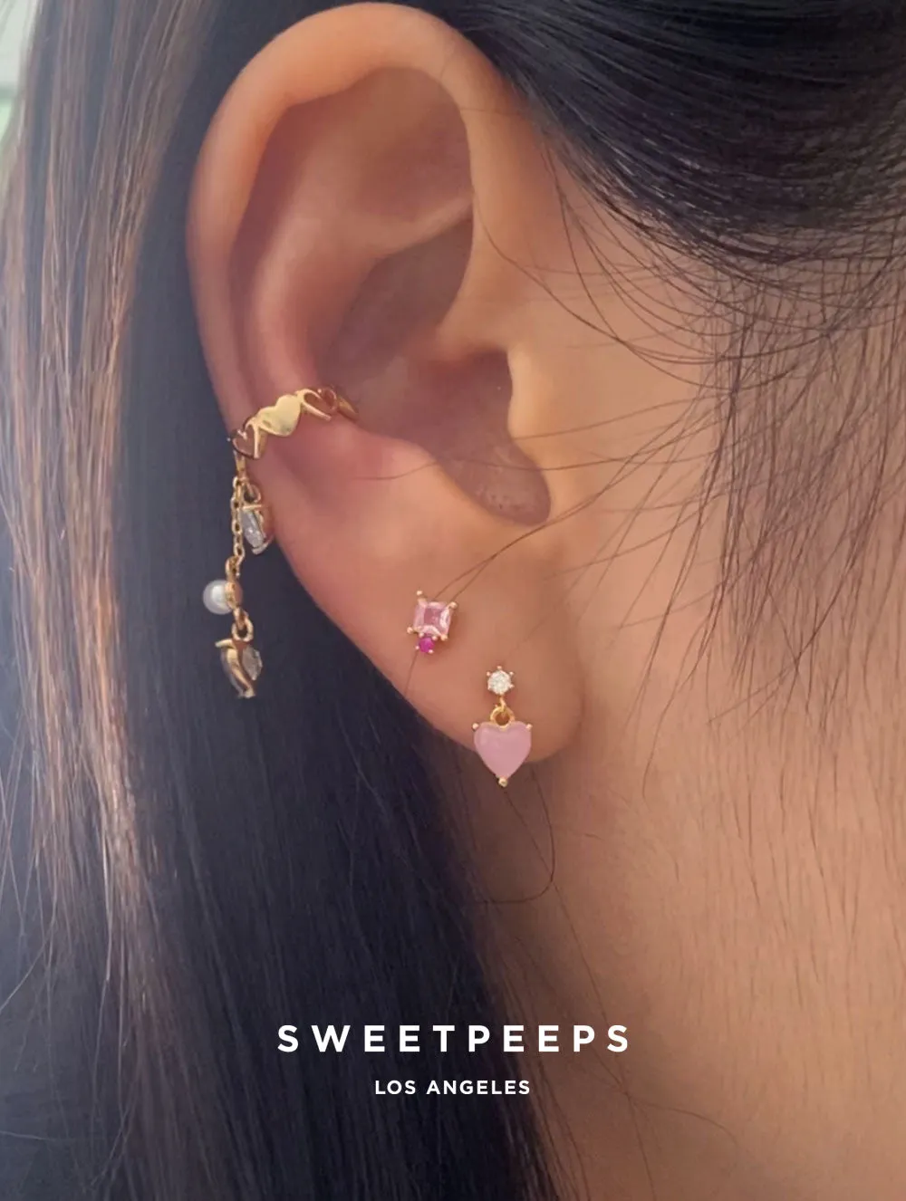 Jelly Heart Studs