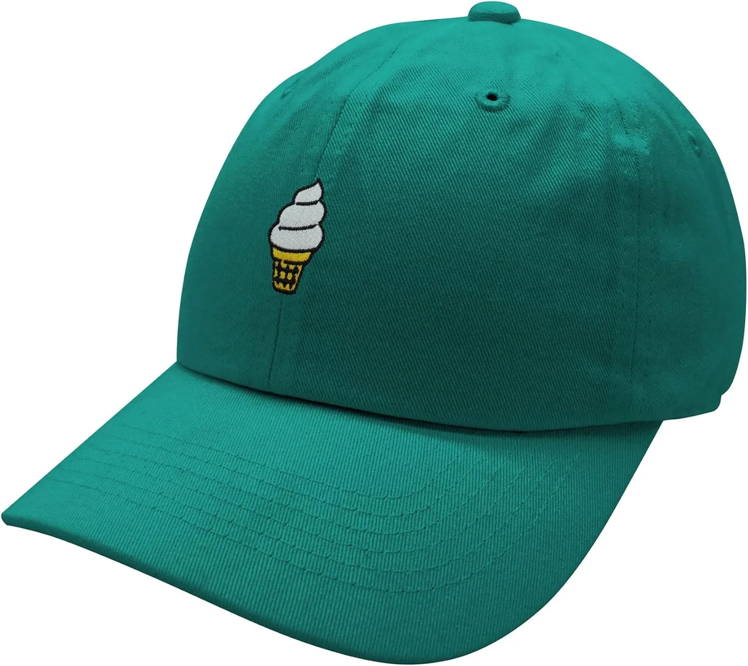 JPAK Ice Cream Cone Baseball Cap Embroidered Cotton Dad Hat - Cute