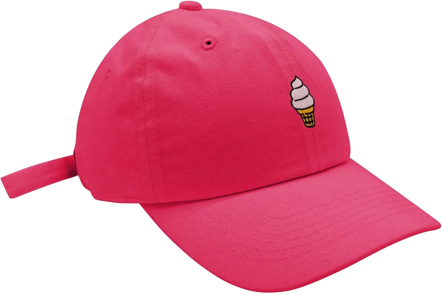 JPAK Ice Cream Cone Baseball Cap Embroidered Cotton Dad Hat - Cute