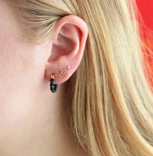 Kris Nations Tiny Snake Stud Earring