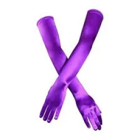 Long Purple Gloves