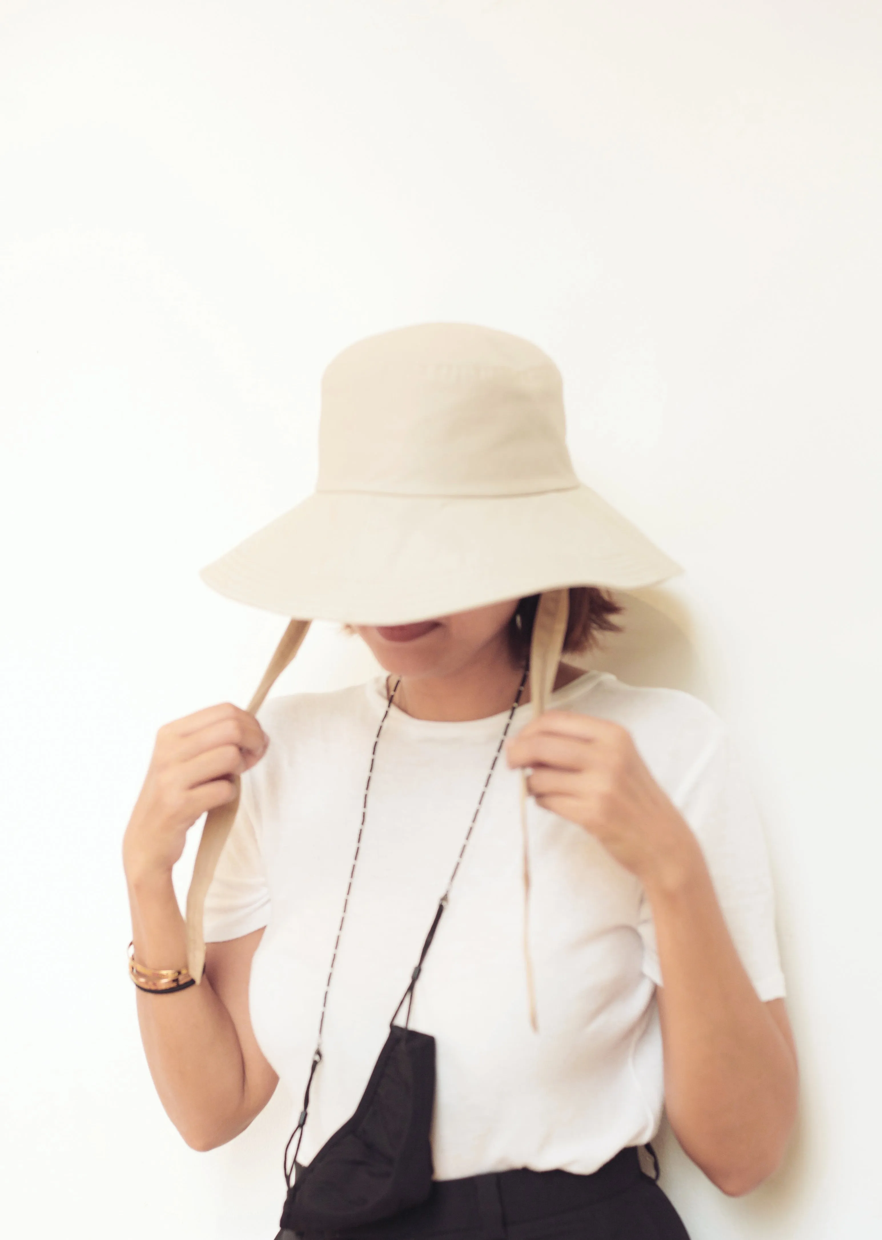 Lu downturn brim cotton hat