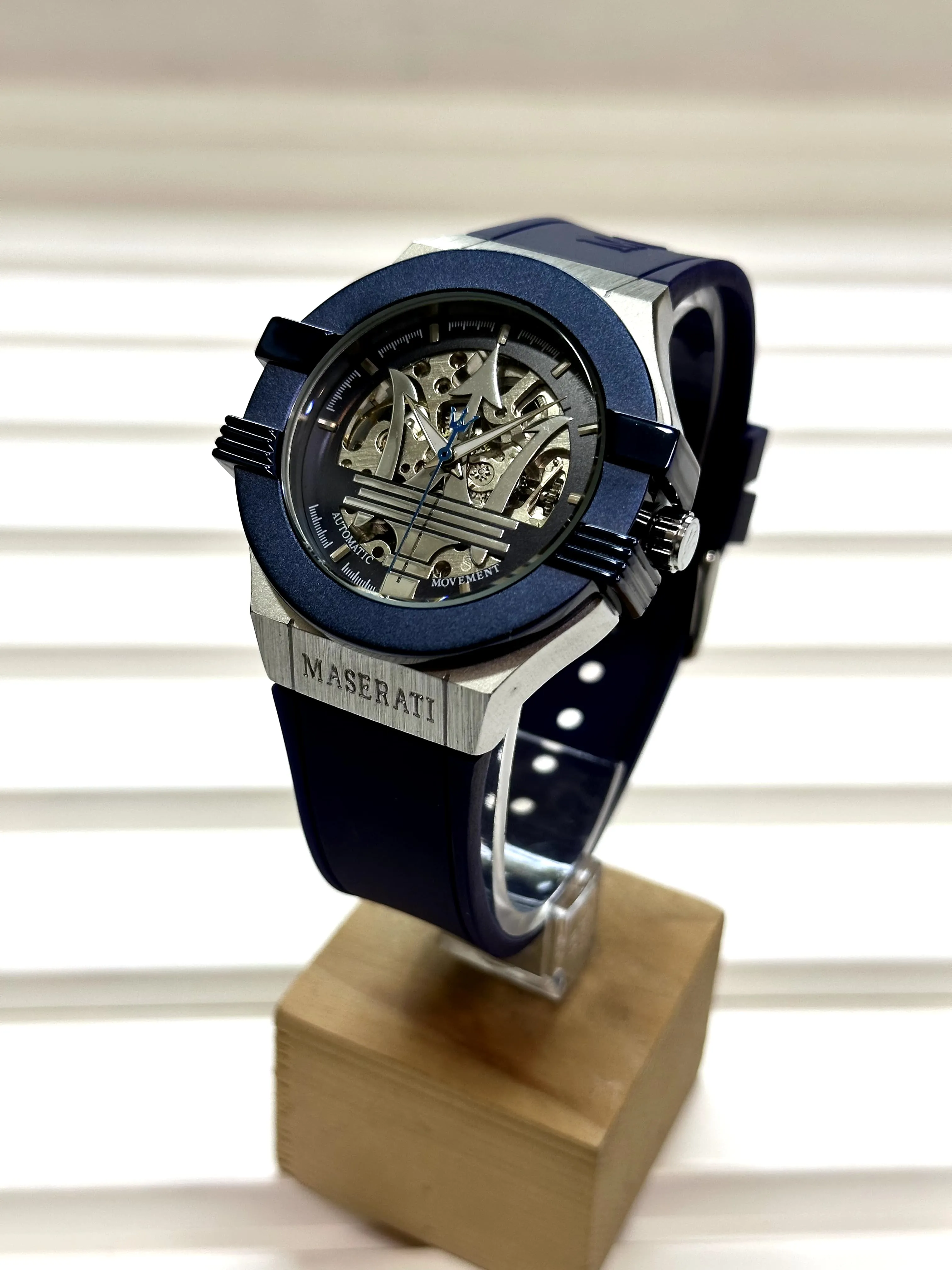 Maserati Potenza Automatic - Elegant Navy Blue Watch for Men