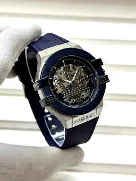 Maserati Potenza Automatic - Elegant Navy Blue Watch for Men