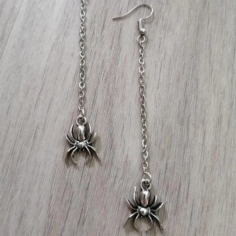 MAYTRENDS  - Long Spider Chain Earrings