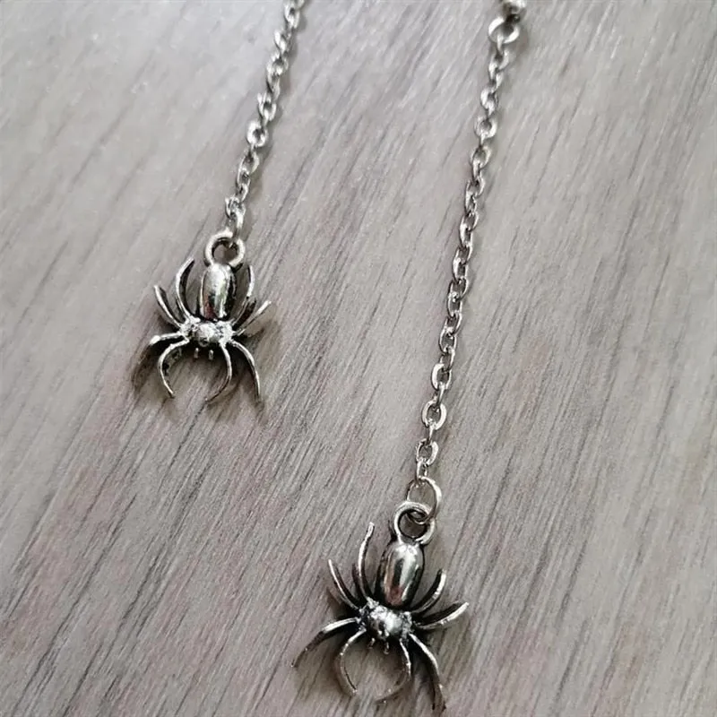 MAYTRENDS  - Long Spider Chain Earrings
