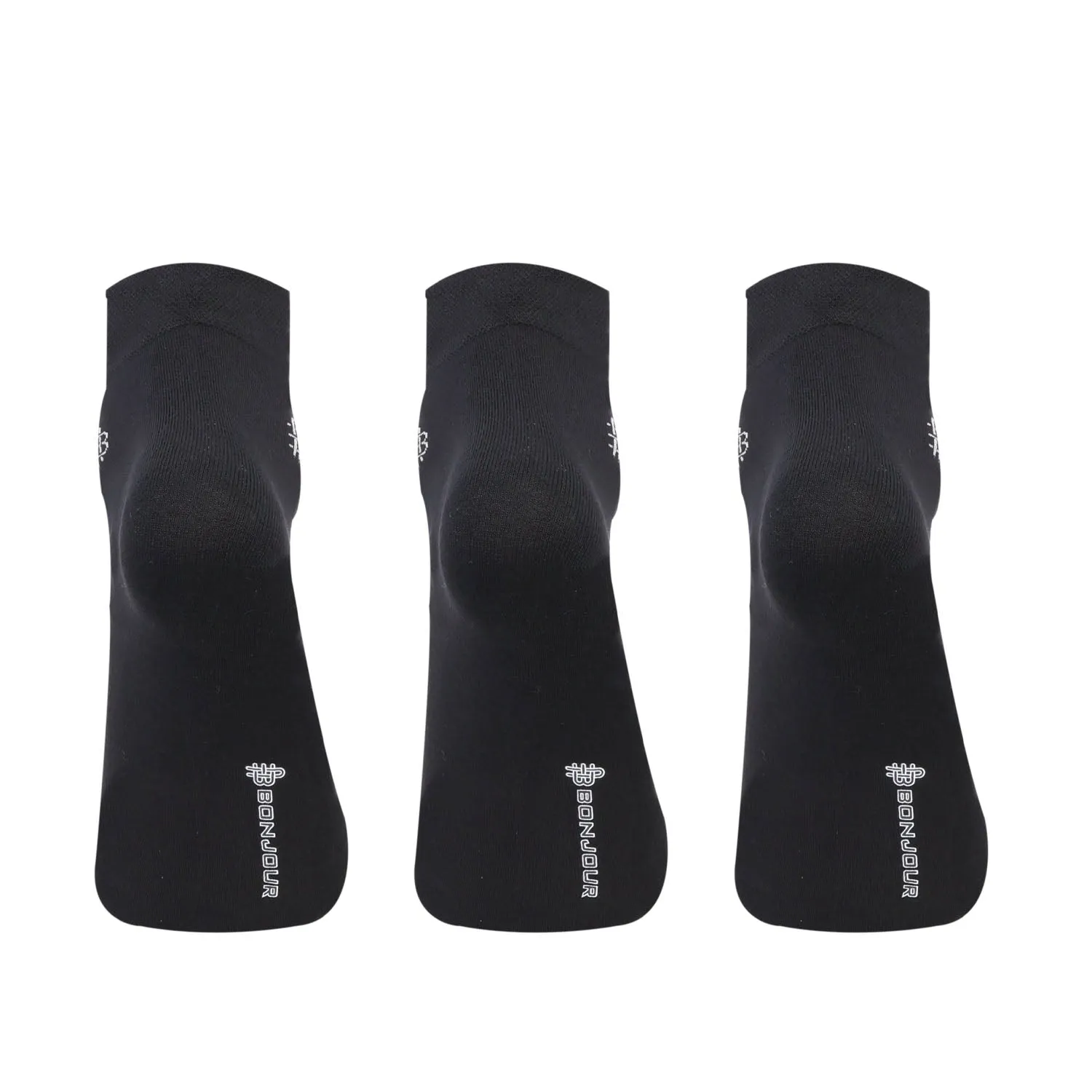 Men's Bamboo Ankle Dress Socks | Black - Pack of 3