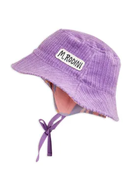 Mini Rodini Corduroy Bucket Hat - Purple