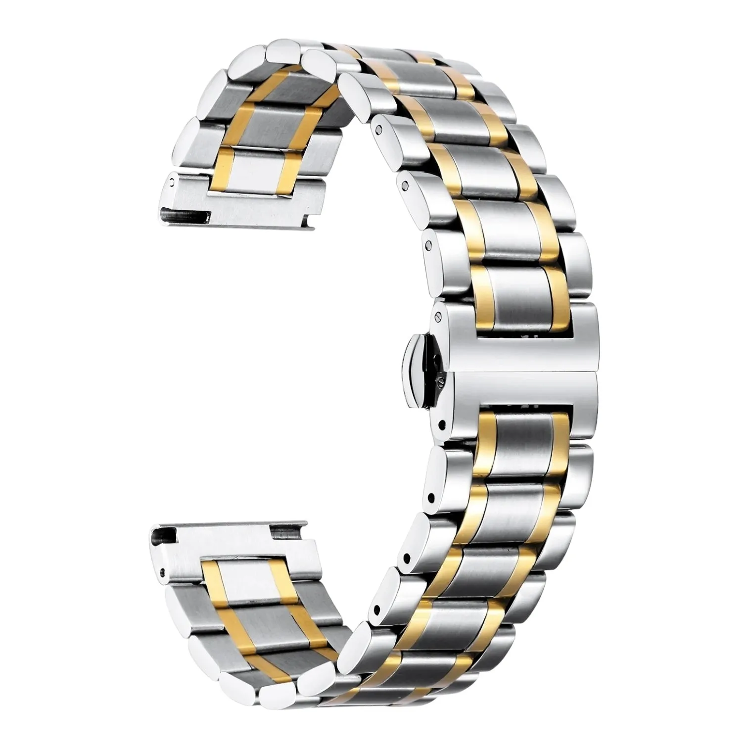 Mountblanc 22mm Range Stainless Steel Link Watch Strap