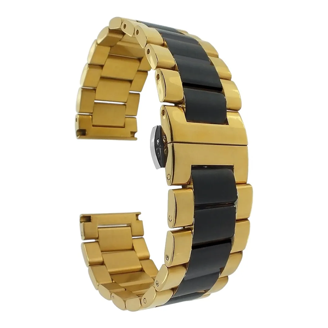 Mountblanc 22mm Range Stainless Steel Link Watch Strap