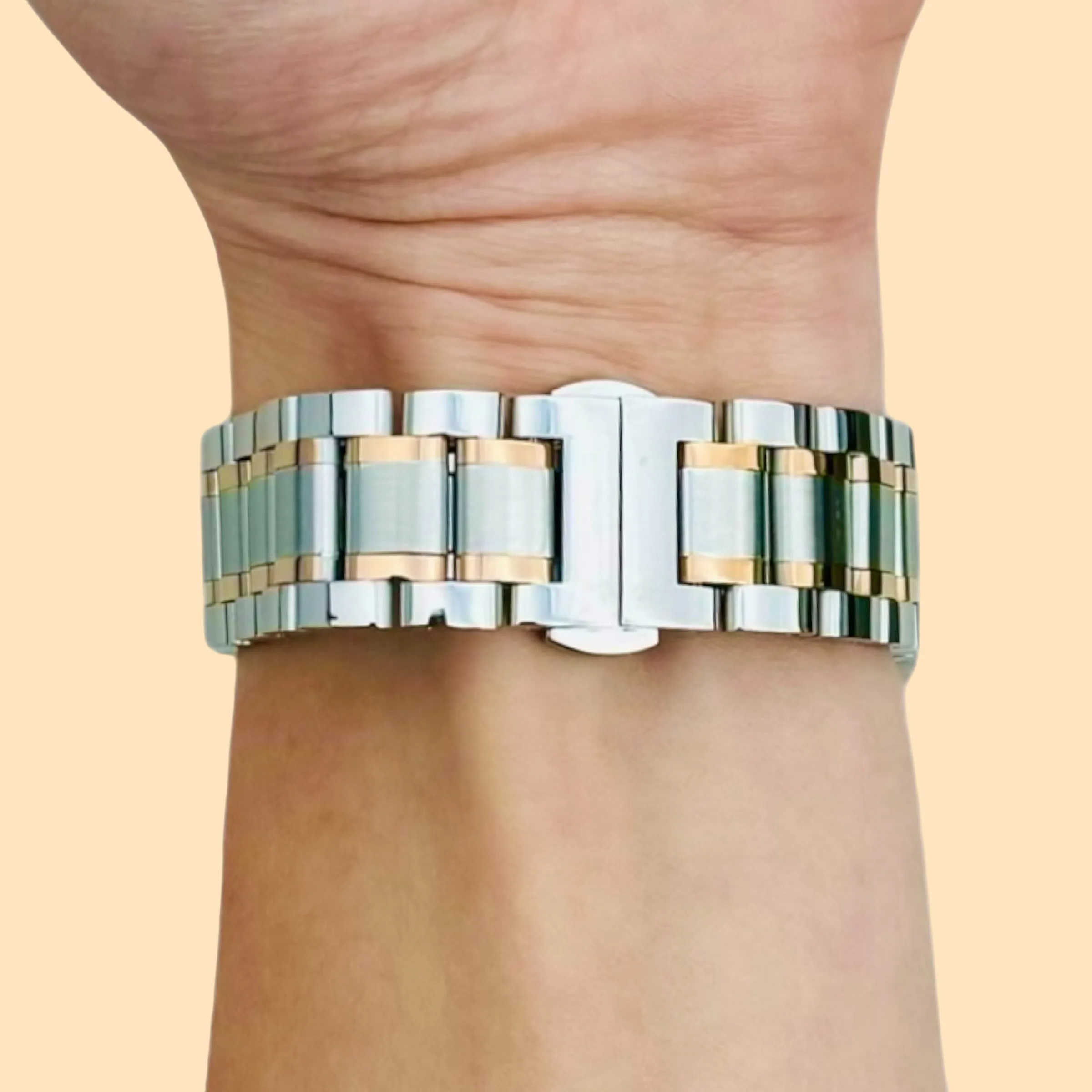 Mountblanc 22mm Range Stainless Steel Link Watch Strap