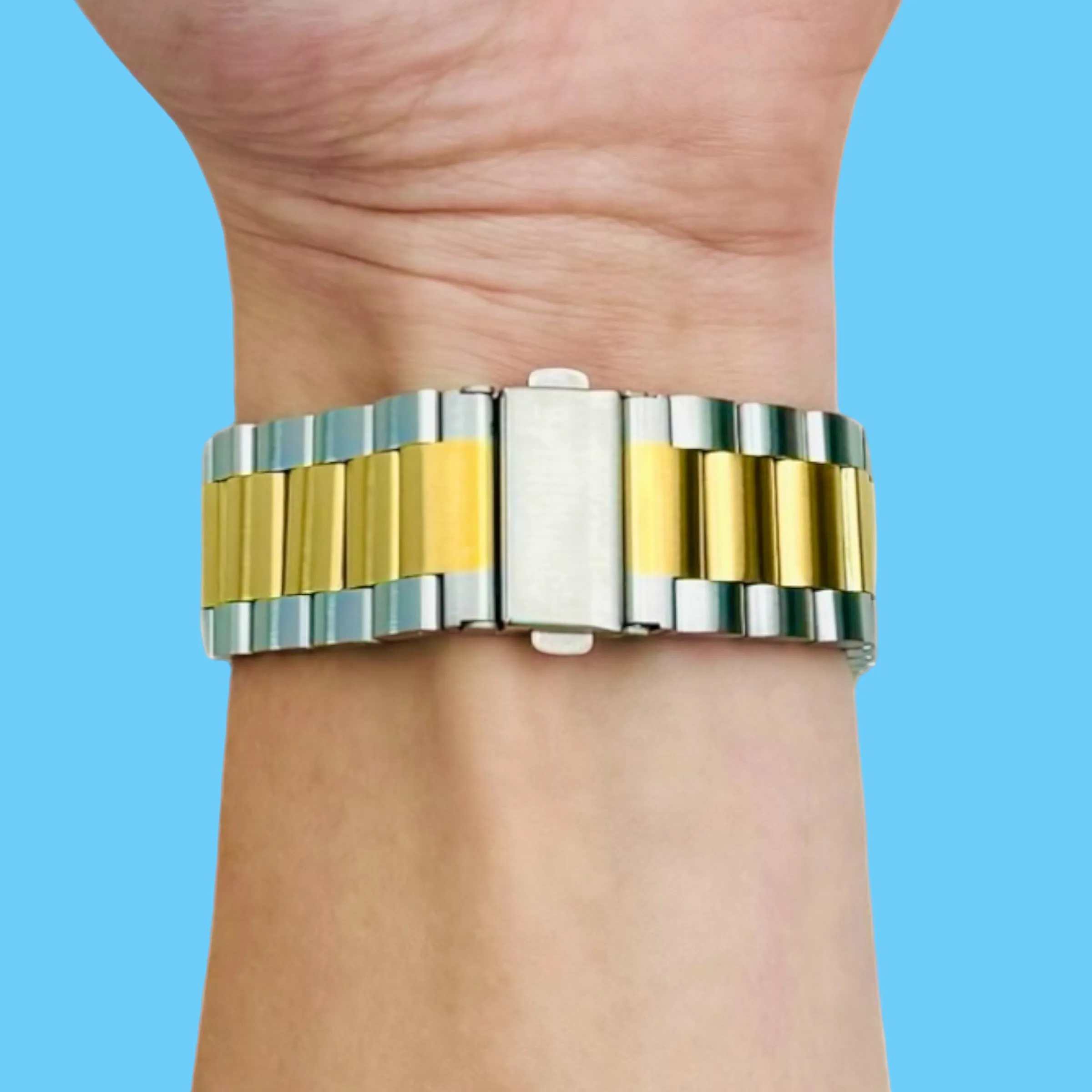 Mountblanc 22mm Range Stainless Steel Link Watch Strap