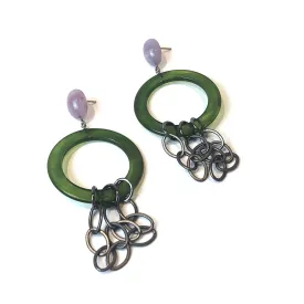 Olive & Lilac Stephanie Chain Earrings