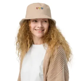 Organic Bucket Hat with Wildflowers