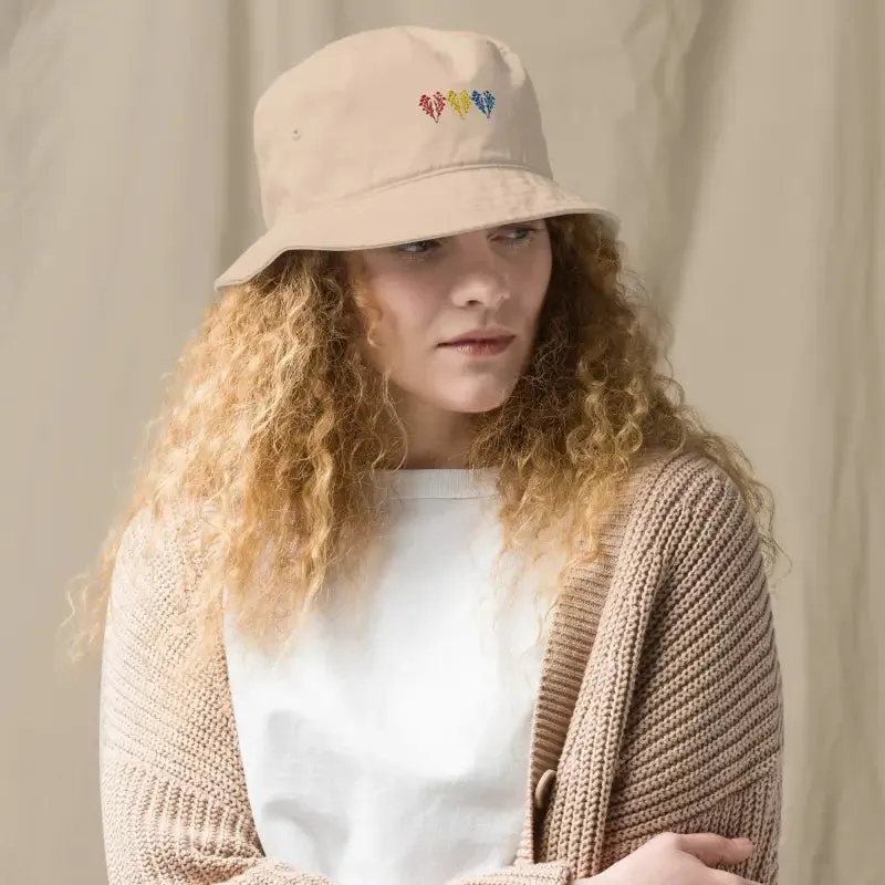 Organic Bucket Hat with Wildflowers