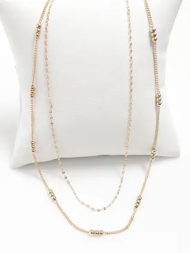 Paige - Double Layered Gold Necklace