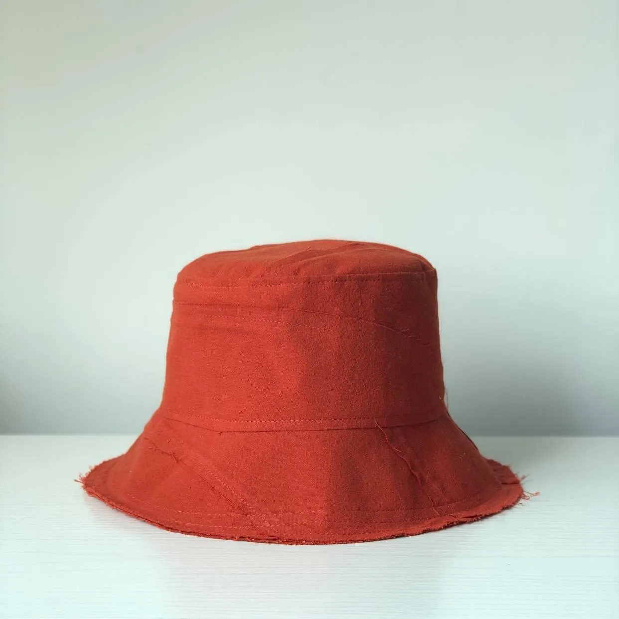 Patchwork Bucket Hat - Navy Blue