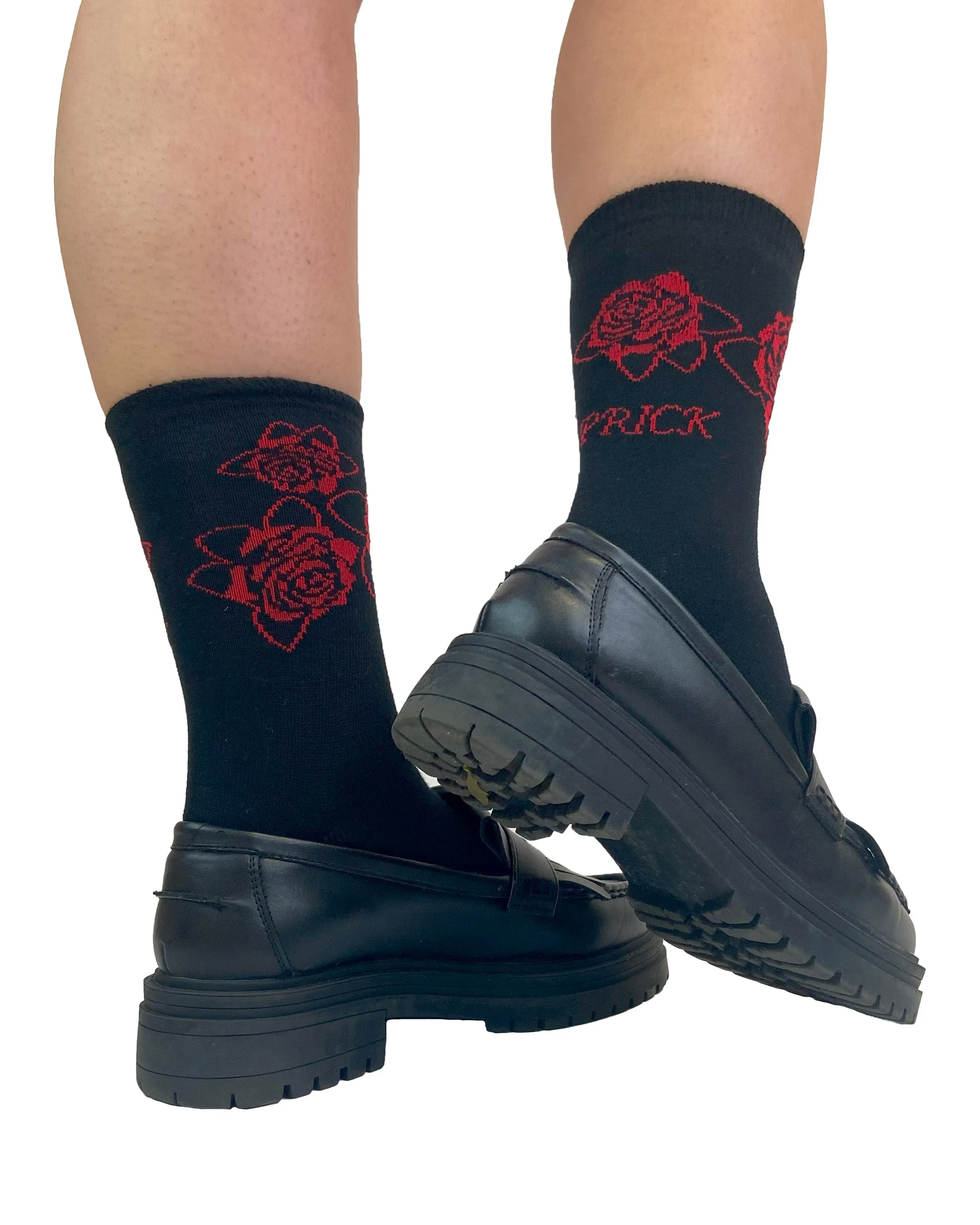 Prick of the rose ankle socks