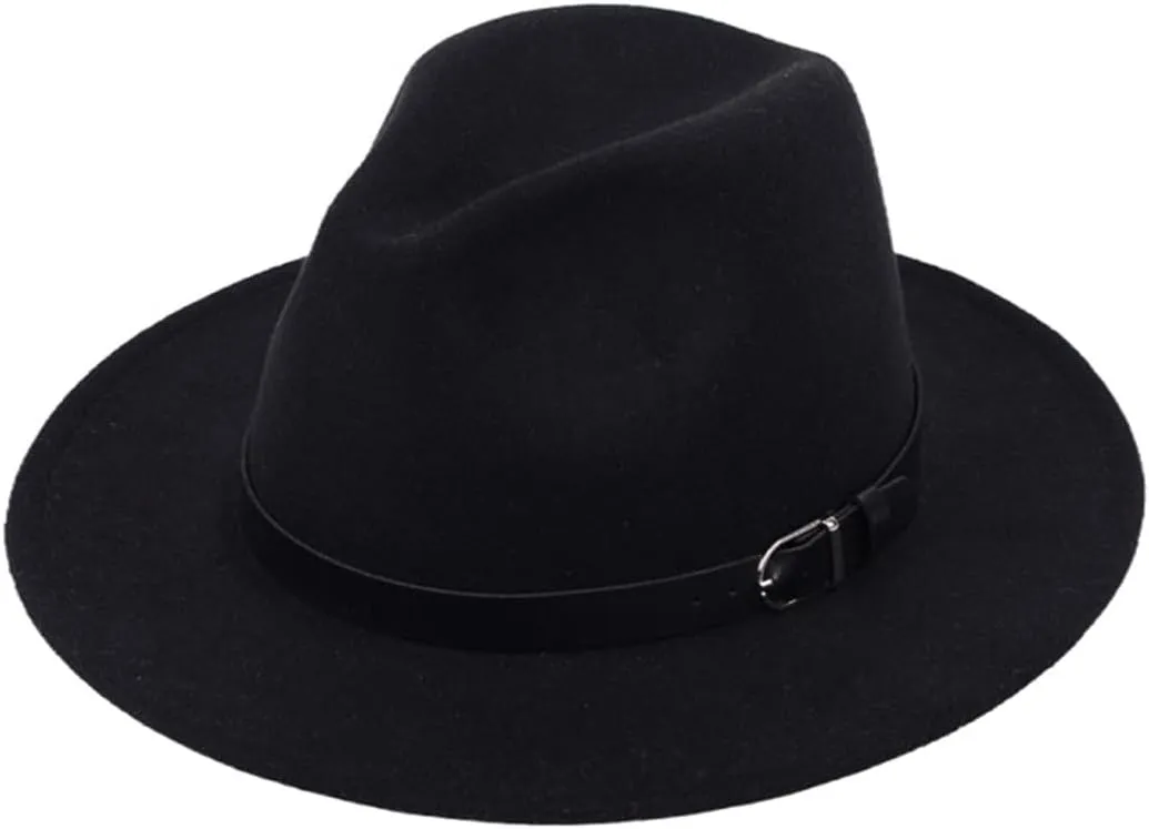 Pulcykp British Hat Men Women Imitation Woolen Winter Felt Hats Fashion Jazz Hat Chapeau