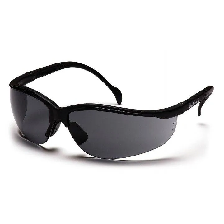 Pyramex Venture II  Safety Glasses (Black Frame)