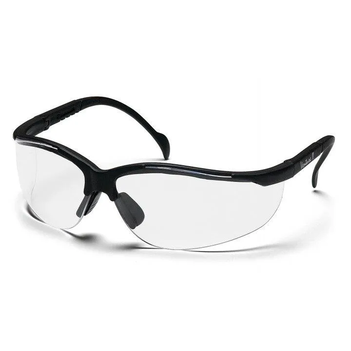 Pyramex Venture II  Safety Glasses (Black Frame)