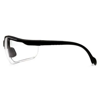 Pyramex Venture II  Safety Glasses (Black Frame)