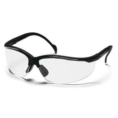 Pyramex Venture II  Safety Glasses (Black Frame)