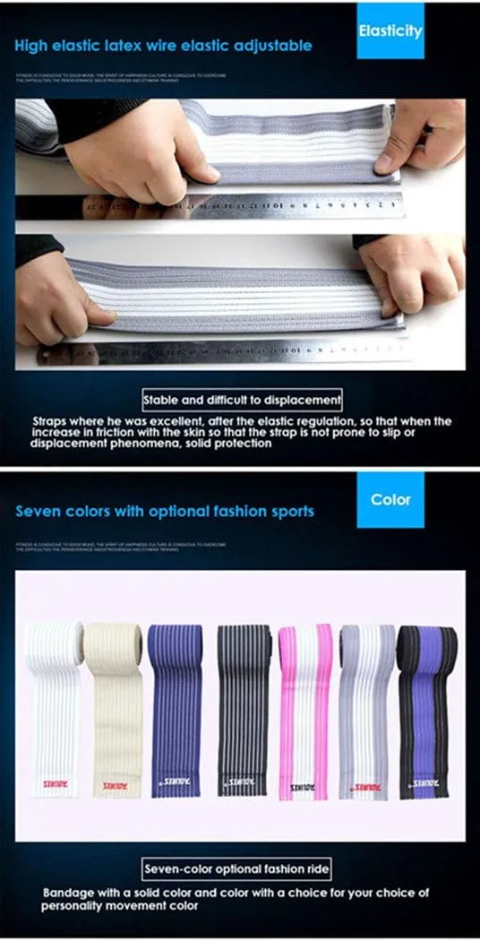 Runspeed Elastic Breathable Arm Elbow Wraps Straps Bandage Compression Brace Sleeve Support for Men Women Tennis, Golf, Badminton, Training, Bowling, Fitness & Weightlifting, 1 Pair