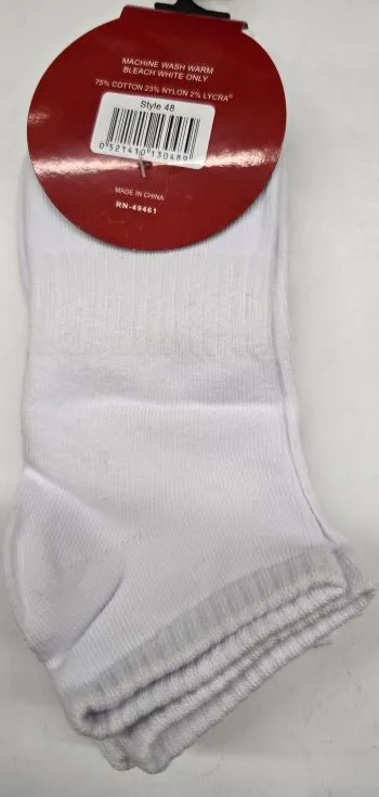 Seely -- Unisex Cotton Ankle Socks -- 3 Pr. Pk