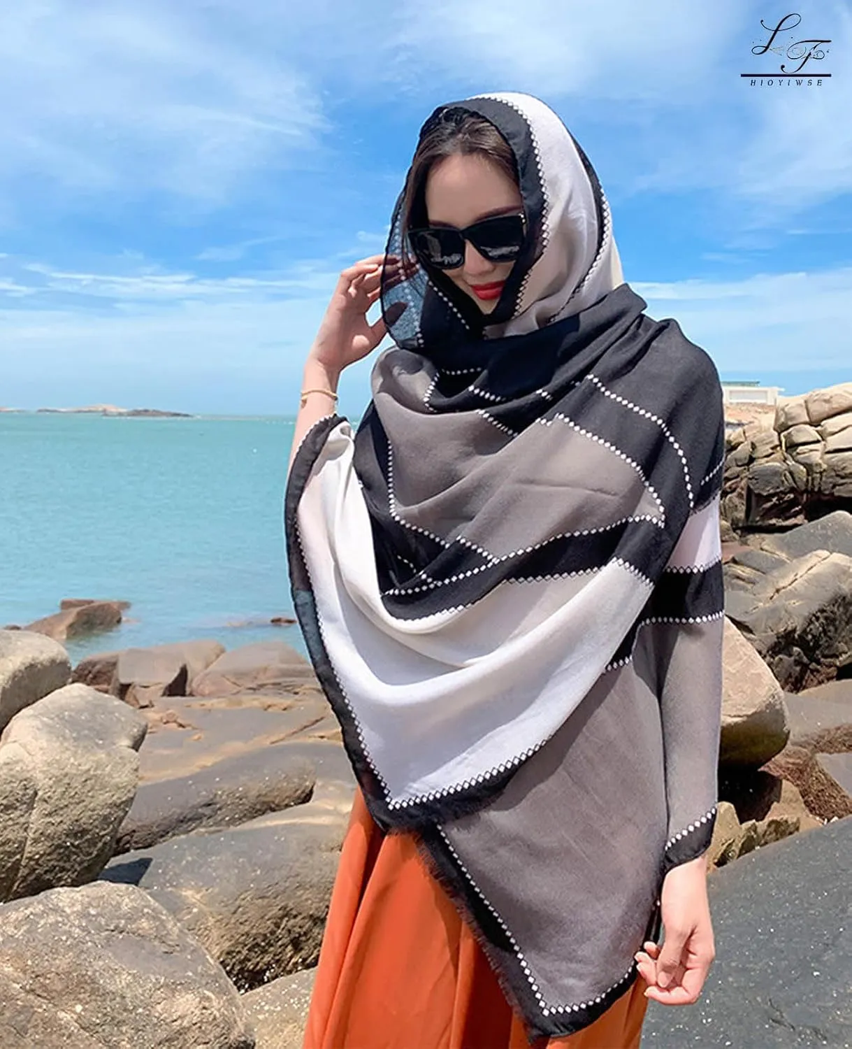 Shawl Scarf For Women Lightweight Scarves Floral Pattern Formal Evening Dressesformal Shawl Summer Wraps