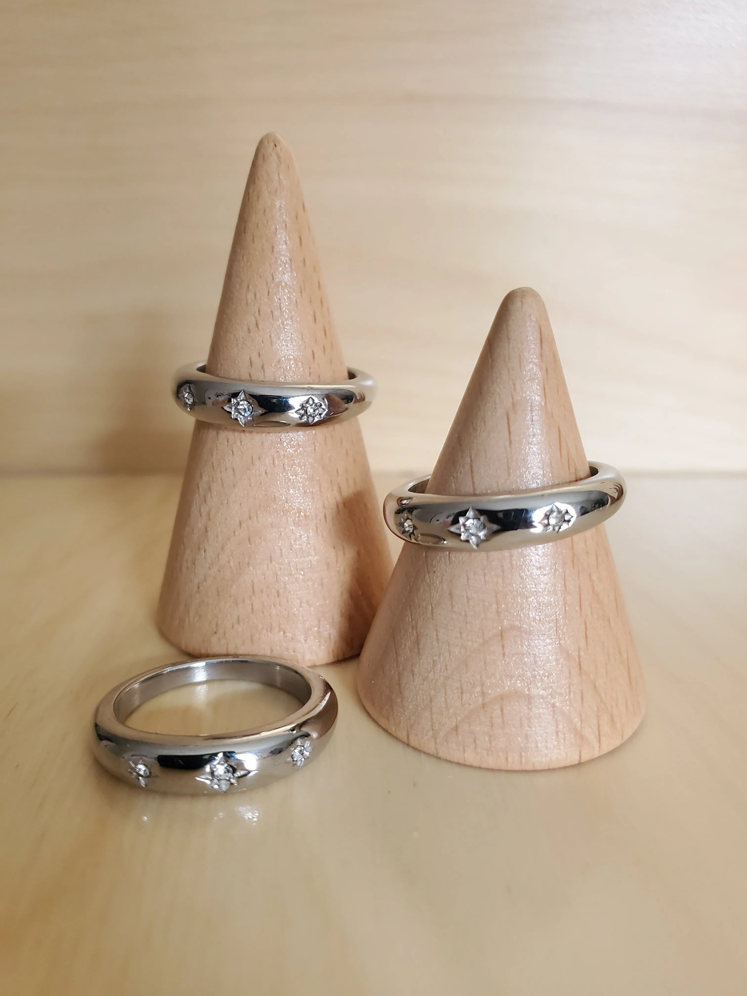 Silver Rhinestone Statement Ring