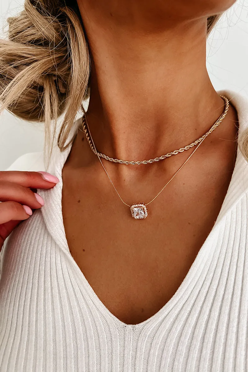Summer Moments Layered Necklace (Gold)