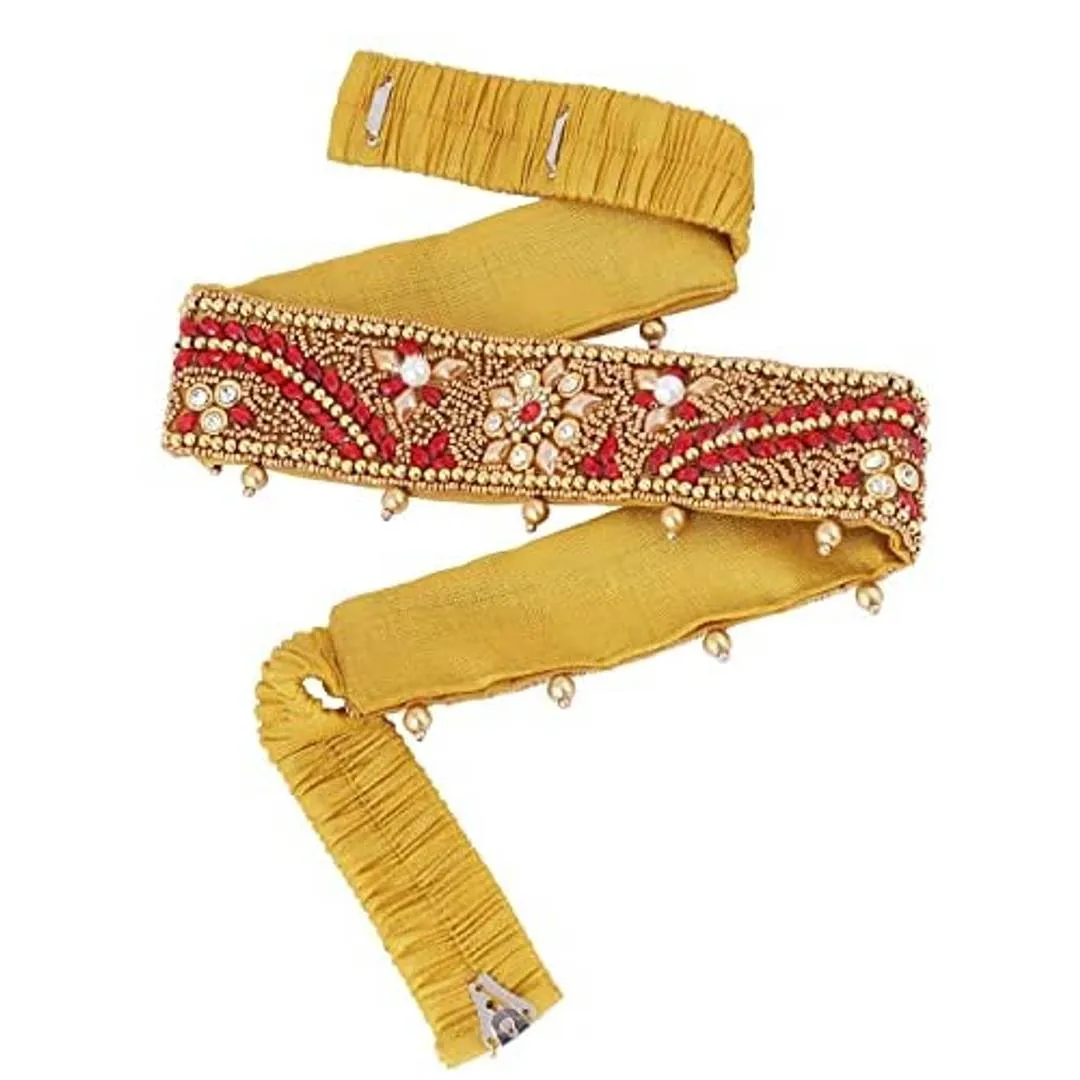 THANU'S CRAFT stretchable Cloth Vaddanam Kamarbandhani, Waist Belt,Belly Chain.